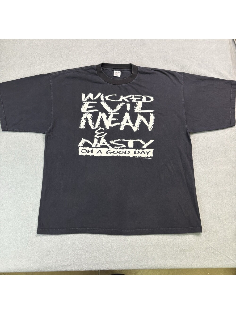 Vintage 90s Wicked Evil Mean And Nasty T Shirt Size 3XL Baditues By Latitudes